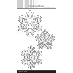 Simple And Basic - XL Snowflakes - SBD244