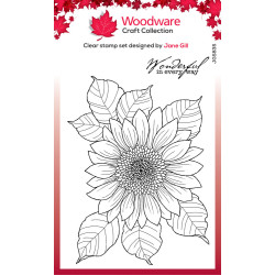 Woodware - Clear Stamp - Sunflower Rays - JGS835