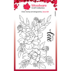 Woodware - Clear Stamp - Roses With Love - JGS836