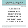 Barto Design - Stempel - Juletekster - 131530