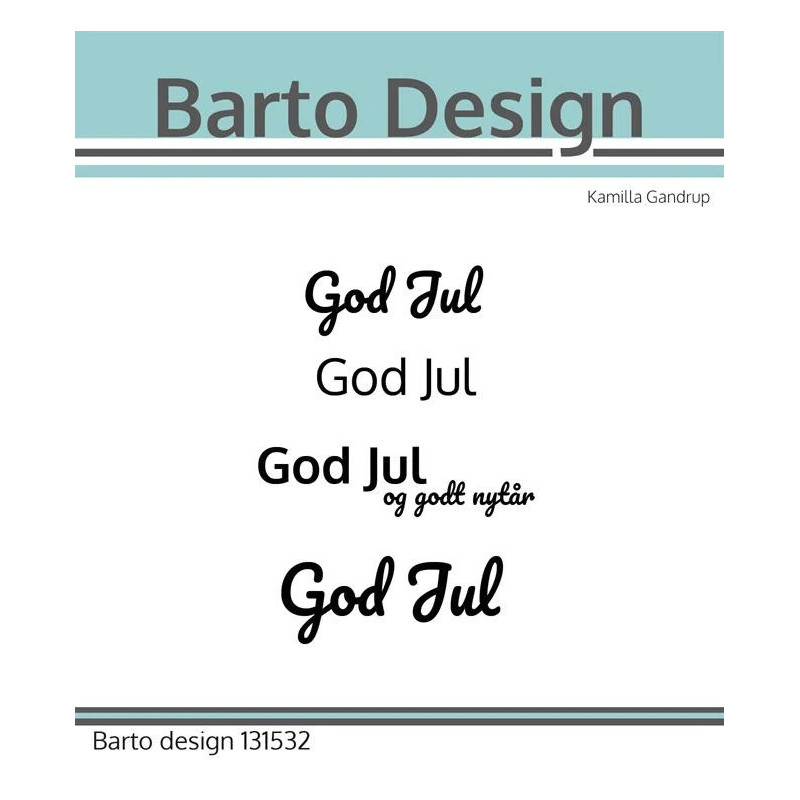Barto Design - Stempel - God Jul - 131532