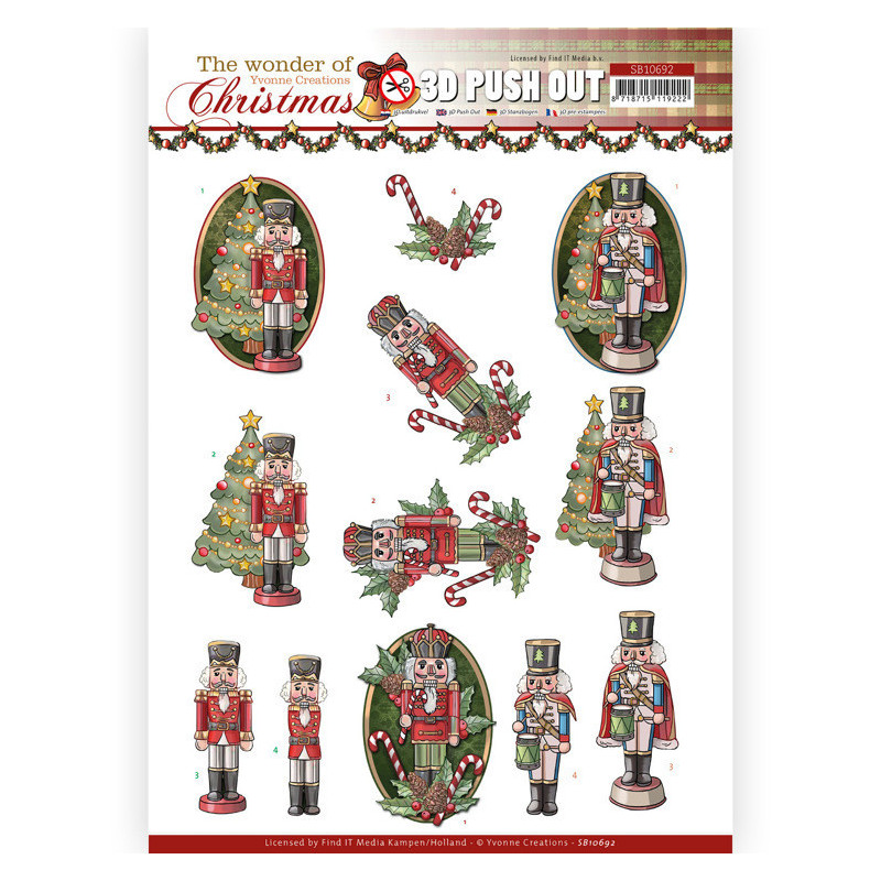 Pushout - Yvonne Creations - The Wonder Of Christmas - Wonderful Nutcrackers - SB10692