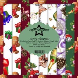 Paper Favourites - Papirpakke 30.5x30.5 - Merry Christmas - PF421