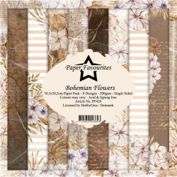 Paper Favourites - Papirpakke 30.5x30.5 - Bohemian Flowers - PF428