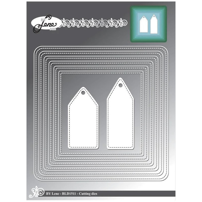By Lene - Square Frame w/Tags - BLD1511