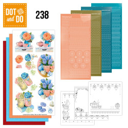 Dot And Do 238 - Blue Flowers