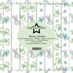 Paper Favourites - Papirpakke 30.5x30.5 - Bunny Gnomes - PF429