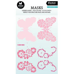 Studio Light - Layered Stencil - Floral Butterfly - SL-ES-MASK170