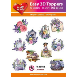 Easy 3D Toppers - Lavender