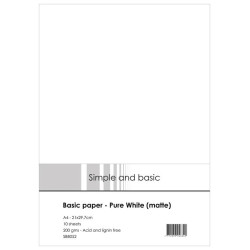 Simple And Basic - Basic Paper A4 - Pure White (matte)