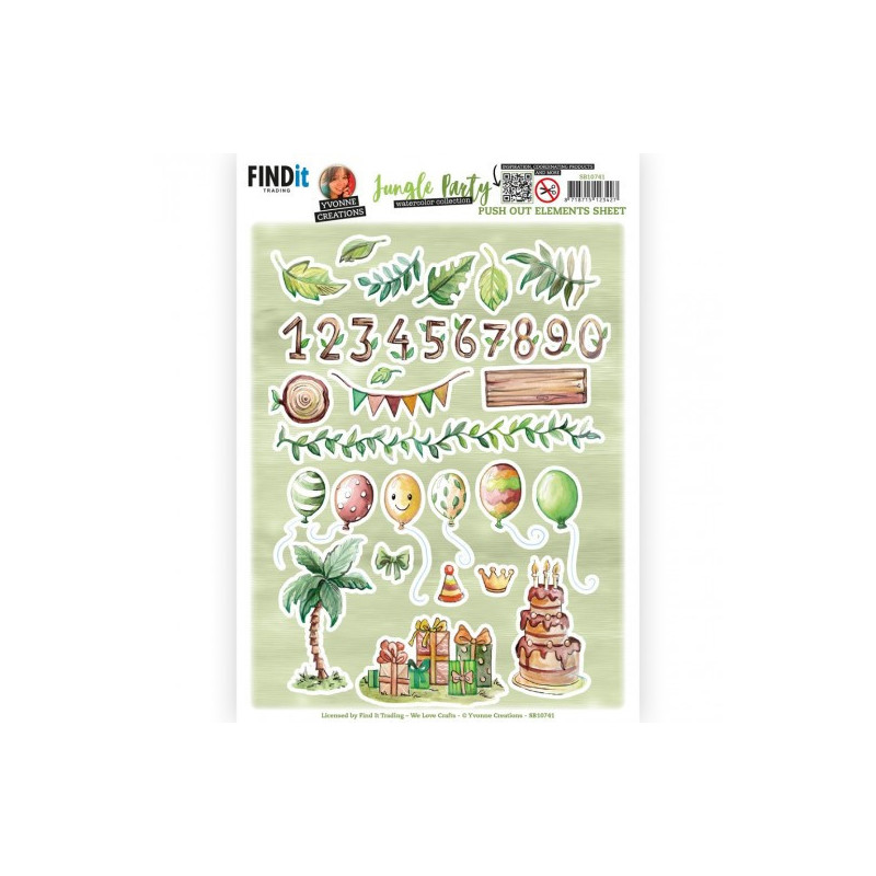Pushout - Yvonne Creations - Jungle Party - Small Elements B - SB10742