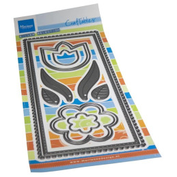 Marianne Design - Craftables - Background - Slimline Flowers - CR1623