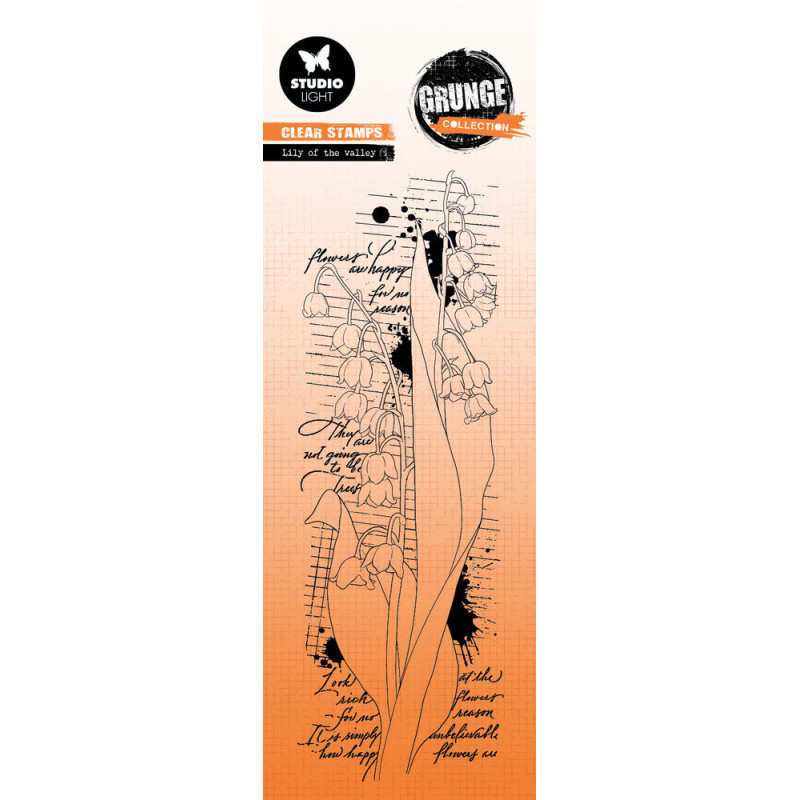 Studio Light - Stempel - Grunge Collection - Lily Of The Valley - SL-GR-STAMP395