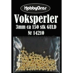 Hobbygros - Voksperler - Guld