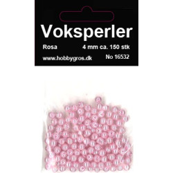 Hobbygros - Voksperler - Rosa