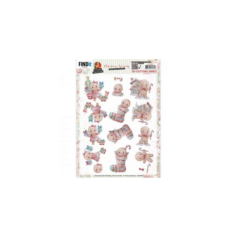 Yvonne Creations - Christmas Scenery - Gingerbread - CD12009
