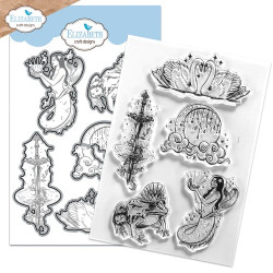 Elizabeth Craft Designs - Die & Stamp - Hand Drawn Stamps - Enchanted Lake
