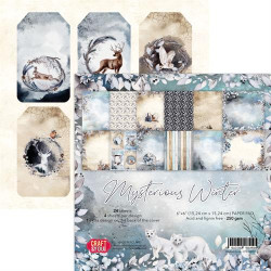 Craft & You - Papirblok 15x15 - Mysterious Winter - CPB-MWI15