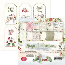 Craft & You - Papirblok 15x15 - Magical Christmas - CPB-MC15