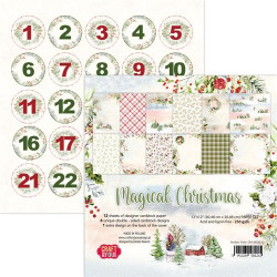 Craft & You - Papirblok 30x30 - Magical Christmas - CPS-MC30-12