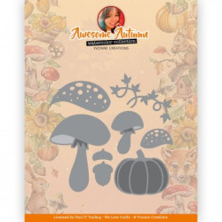Yvonne Creations - Awesome Autumn - Autumn Mushrooms - YCD10325