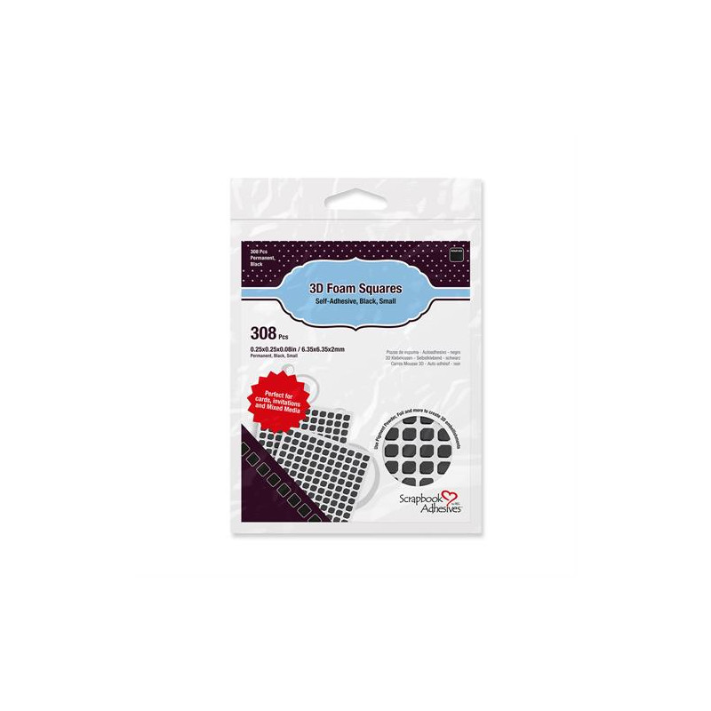 Scrapbook Adhesives 3D Foam Strips - White