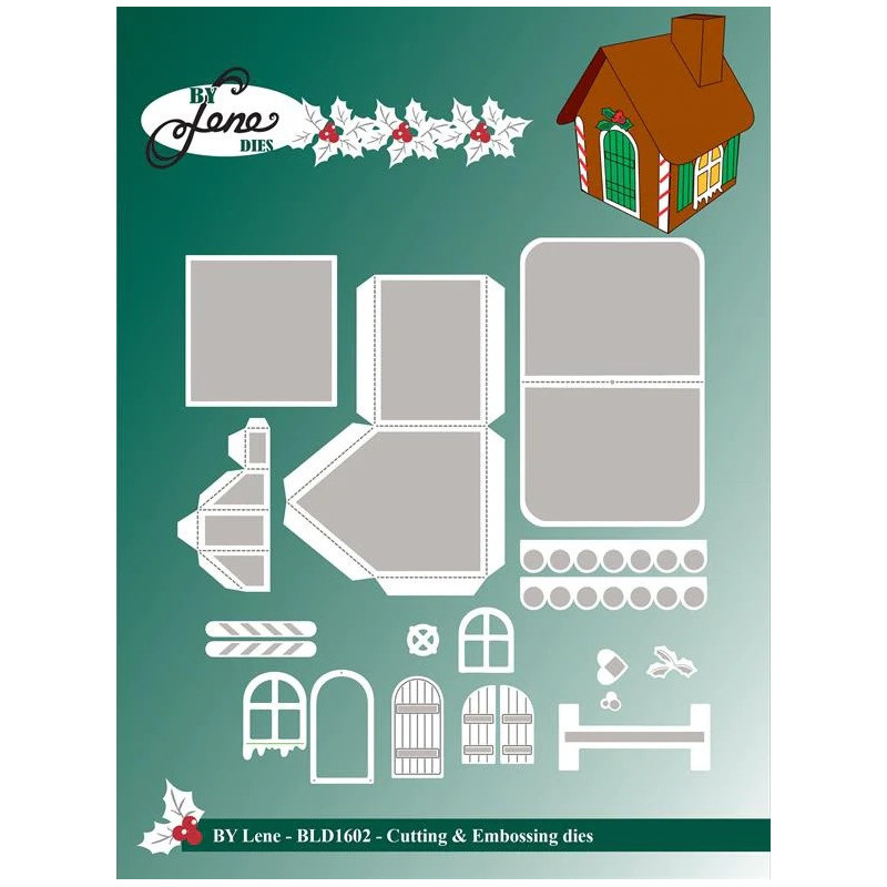 By Lene - Gingerbread House 3D - BLD1602