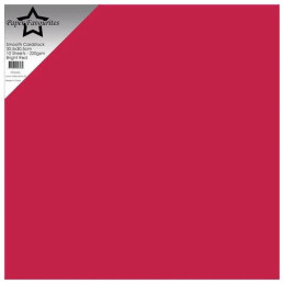 Paper Favourites - Smooth Cardstock 30.5x30.5 cm - Bright Red - PFSS505