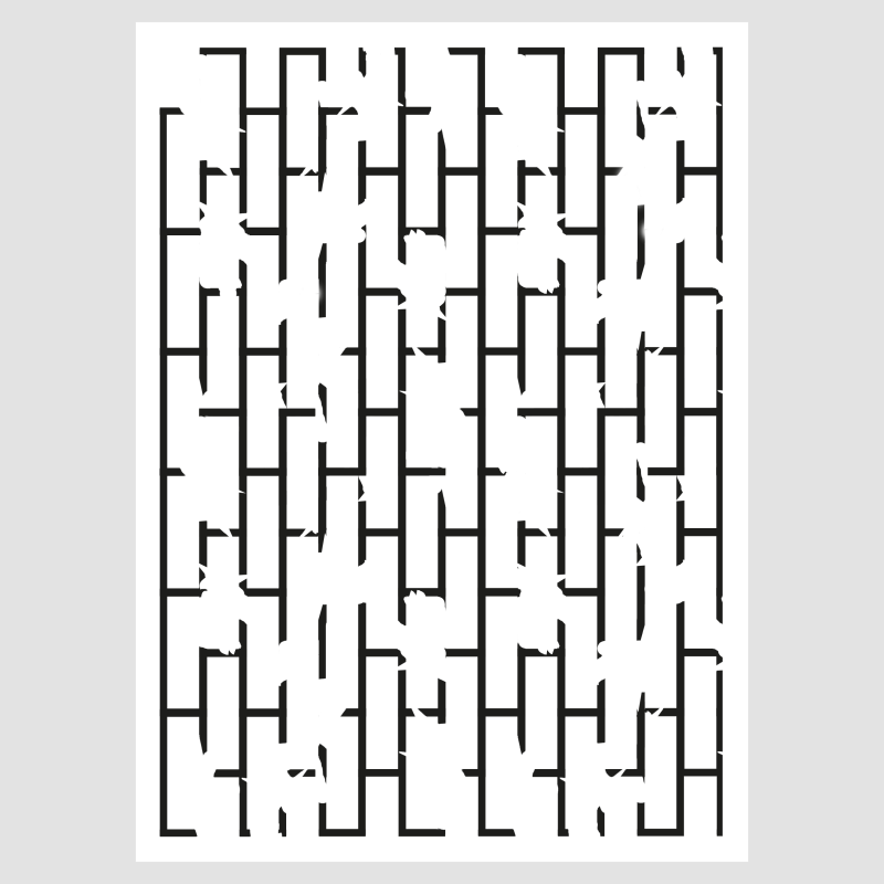Design5 - Stencil - Mursten - D500051S