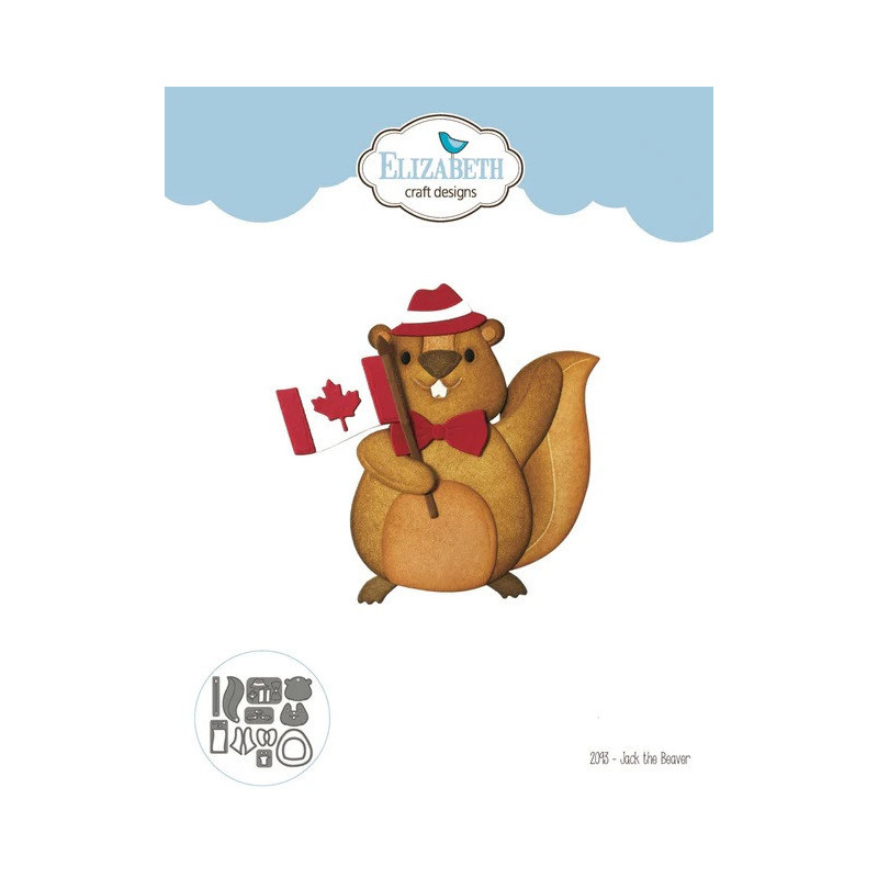 Elizabeth Craft Designs - Cute & Whimsical - Jack The Beaver