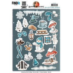 Yvonne Creations - Winter Gnomes Small Elements - CD12101
