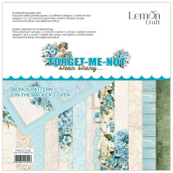 LemonCraft - Papirblok 30x30 - Dear Diary Forget-Me-Not - Main Kit
