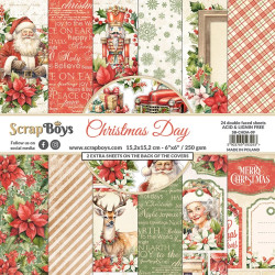 ScrapBoys - Papirblok 15x15 - Christmas Day
