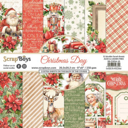 ScrapBoys - Papirblok 20x20 - Christmas Day