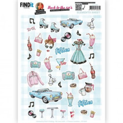 Yvonne Creations - Back To The Fifties - Small Elements A - CD12049