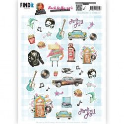 Yvonne Creations - Back To The Fifties - Small Elements B - CD12050