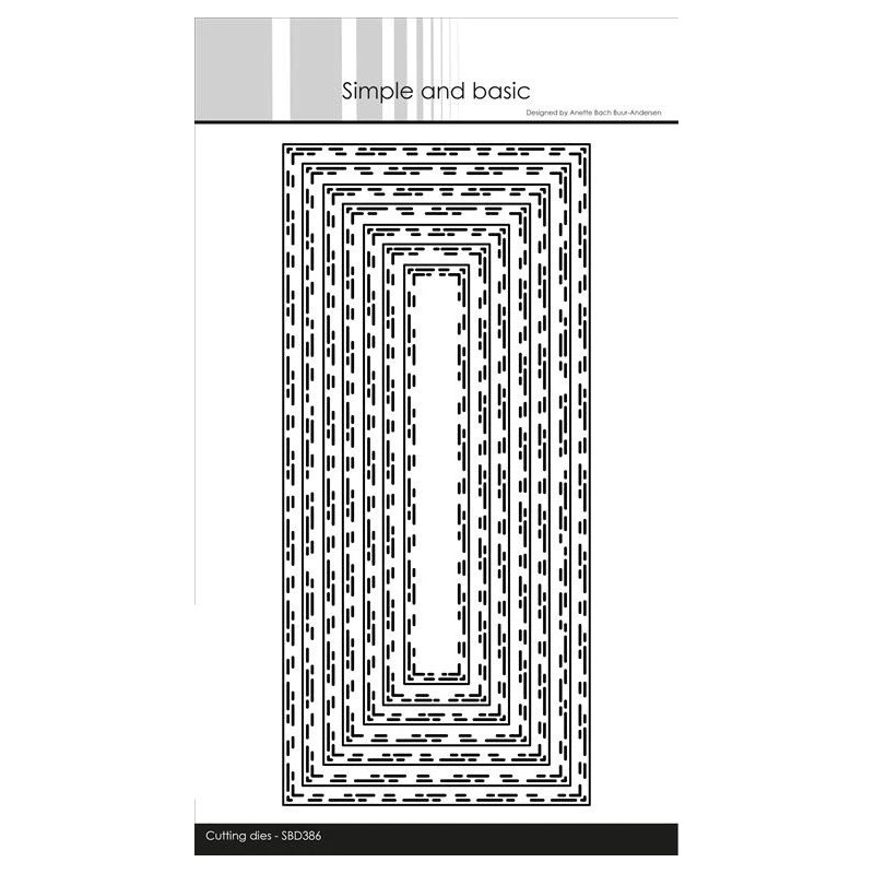 Simple And Basic - Broken Lines Slimcard - SBD386