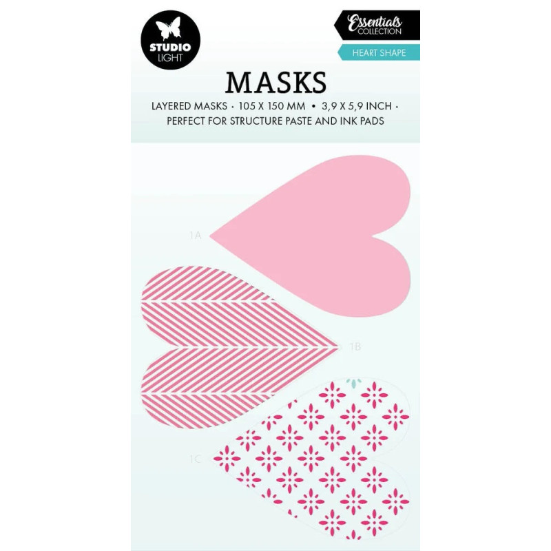 Studio Light - Layered Stencil - Heart Shape - SL-ES-MASK249