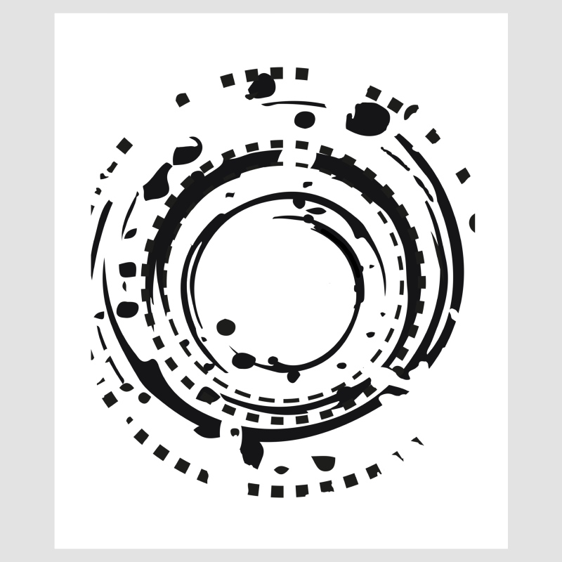 Design5 - Stencil - Mixed Media Cirkler - D500053S