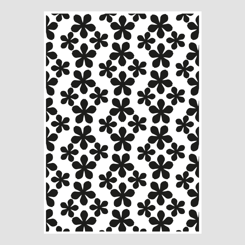 Design5 - Stencil - Blomster - D500054S