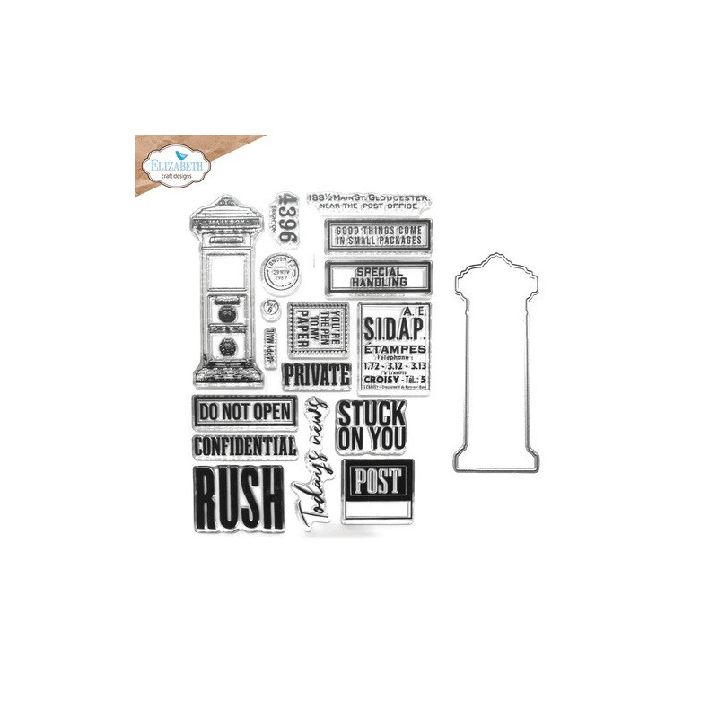 Elizabeth Craft Designs - Stamp And Die Set - Planner Essentials - Correspondence From The Past 3
