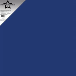 Paper Favourites - Smooth Cardstock 30.5x30.5 cm - Elegant Blue - PFSS519
