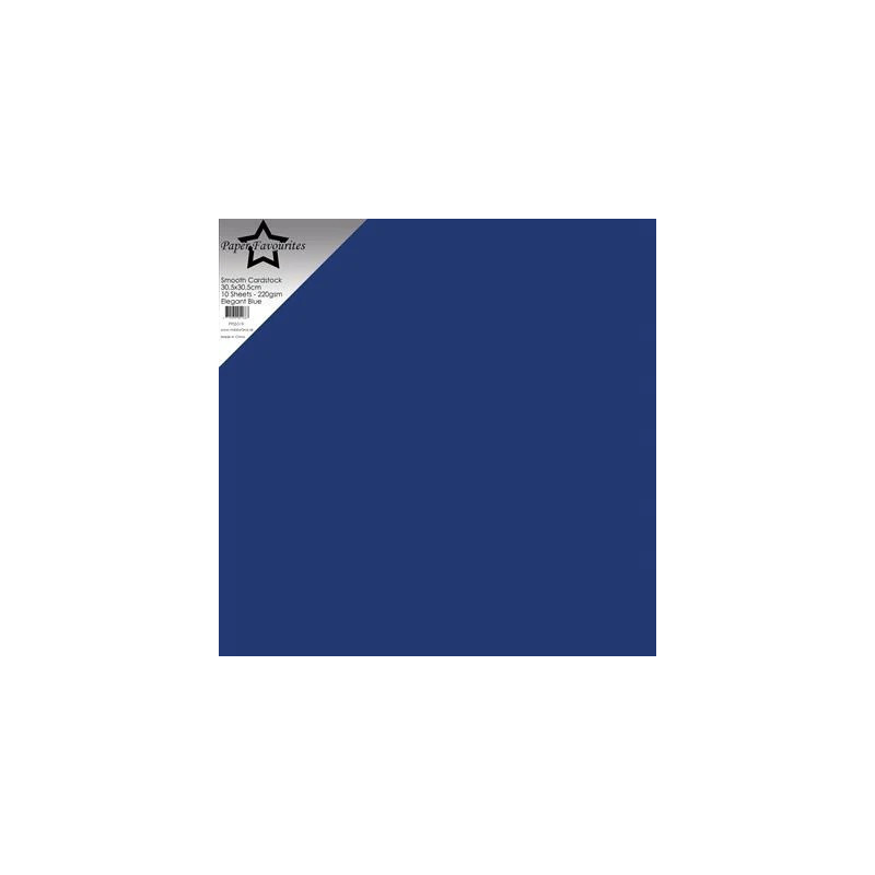 Paper Favourites - Smooth Cardstock 30.5x30.5 cm - Elegant Blue - PFSS519