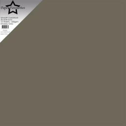 Paper Favourites - Smooth Cardstock 30.5x30.5 cm - Smokey Grey - PFSS520
