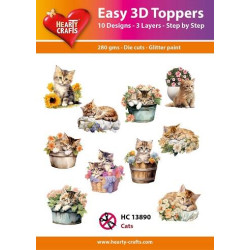 Easy 3D Toppers - Cats