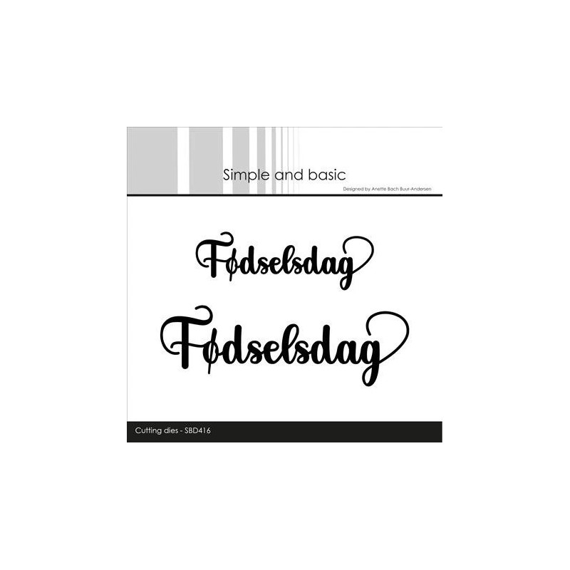 Simple And Basic - Fødselsdag - SBD416