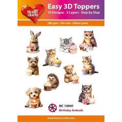 Easy 3D Toppers - Birthday...