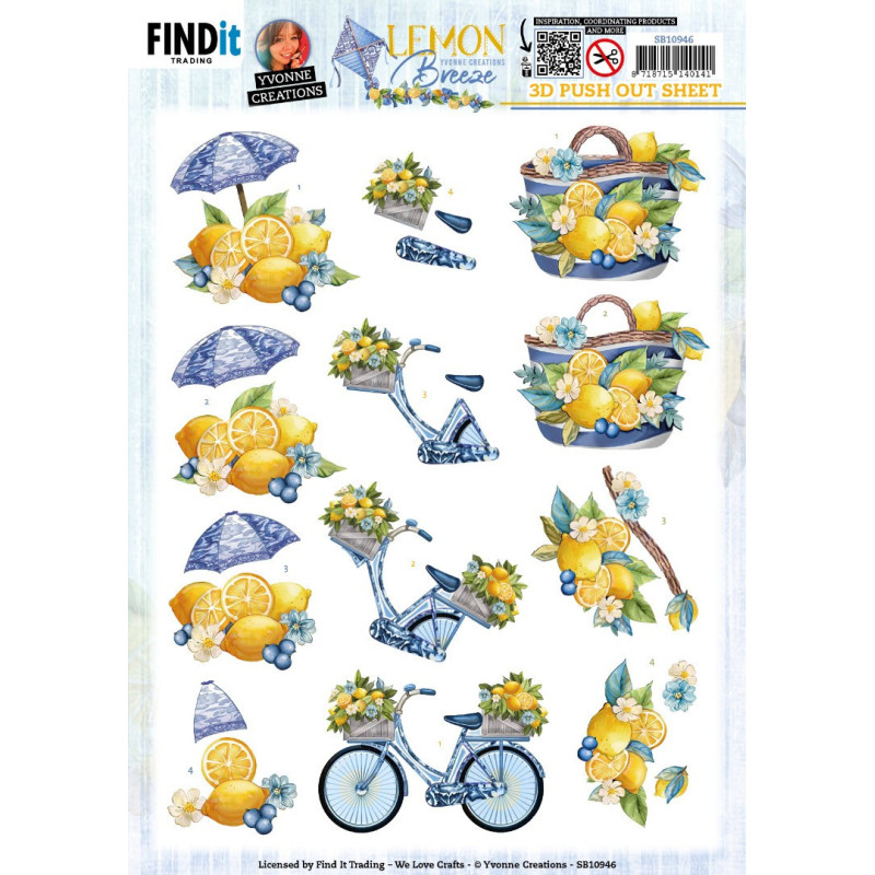 Pushout - Yvonne Creations - Lemon Breeze - Lemon Bike - SB10946