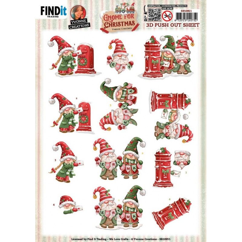 Pushout - Yvonne Creations - Gnome For Christmas - Gnome Letter - SB10951
