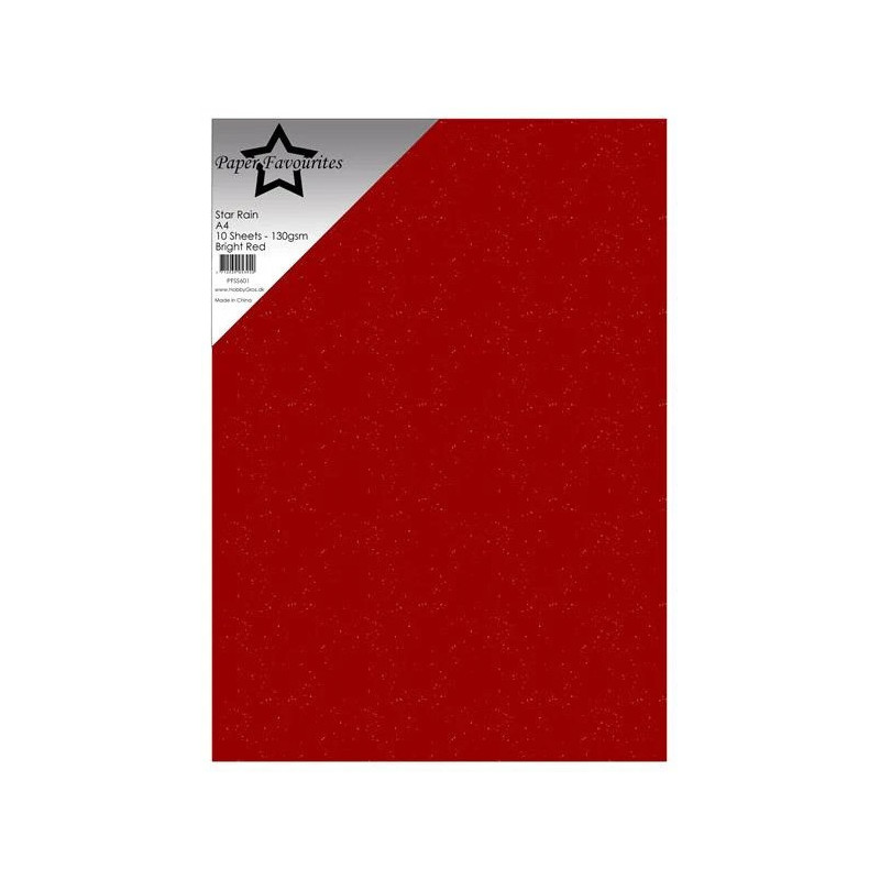 Paper Favourites - Star Rain - Bright Red - PFSS601